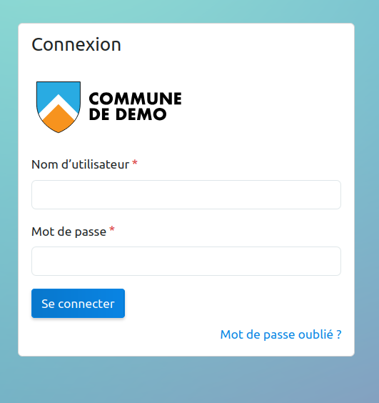 Page de connexion