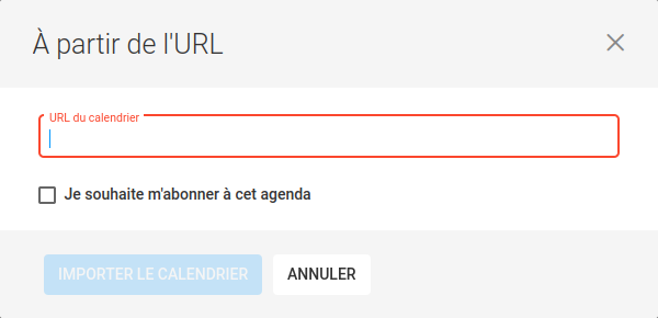 Coller le lien de synchronisation